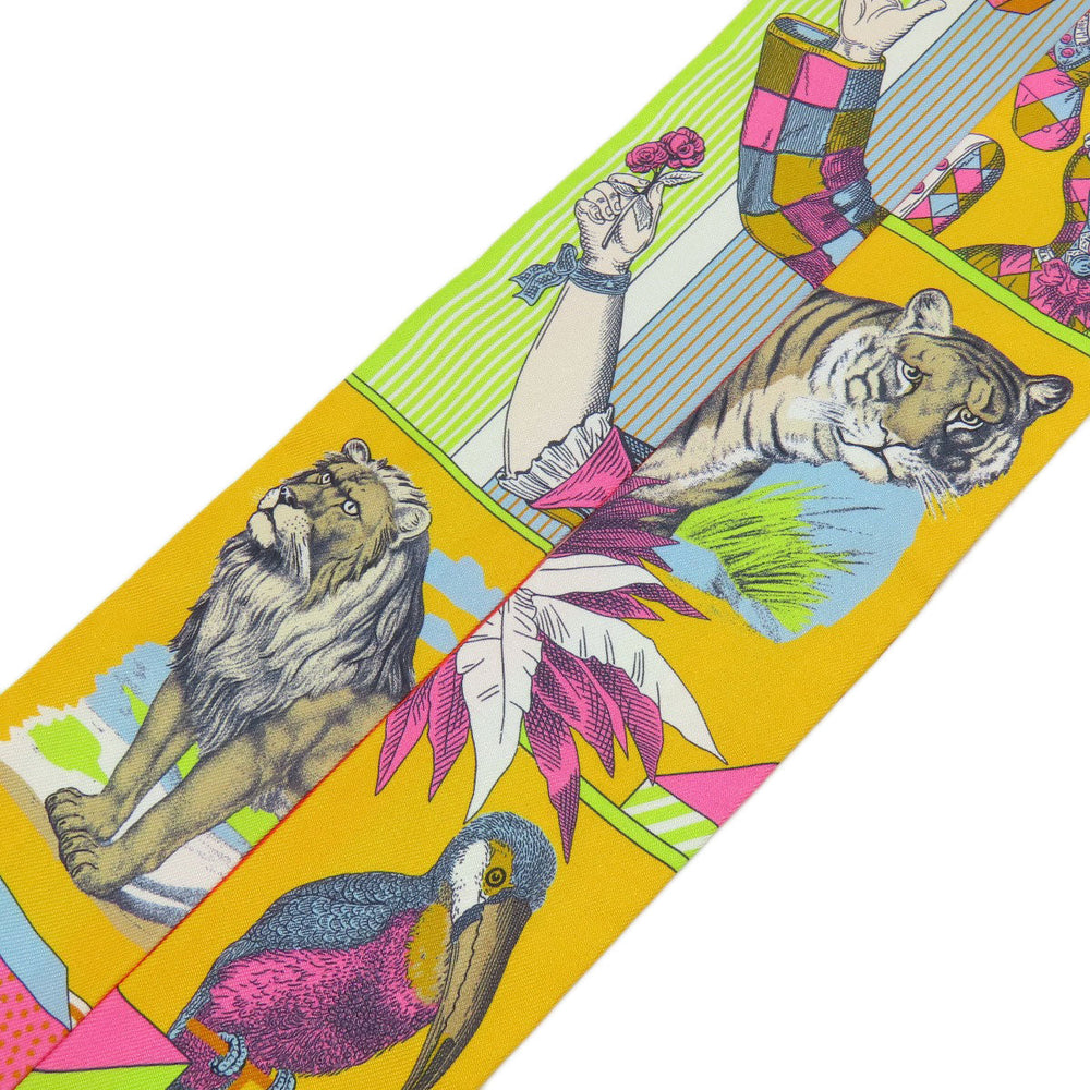 HERMES scarf silk multicolor Twilly Women Used Authentic