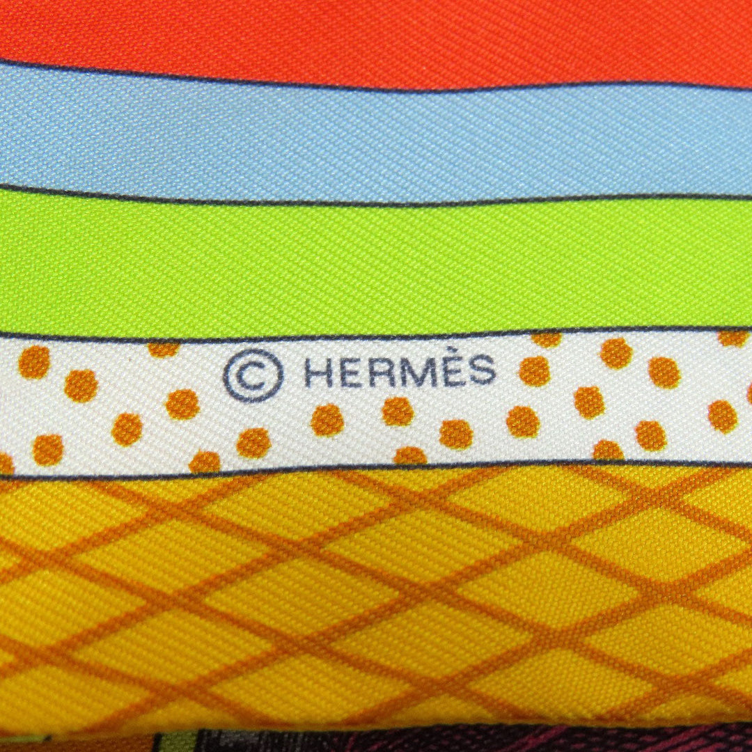 HERMES scarf silk multicolor Twilly Women Used Authentic