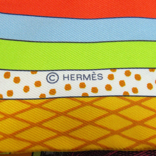 HERMES scarf silk multicolor Twilly Women Used Authentic