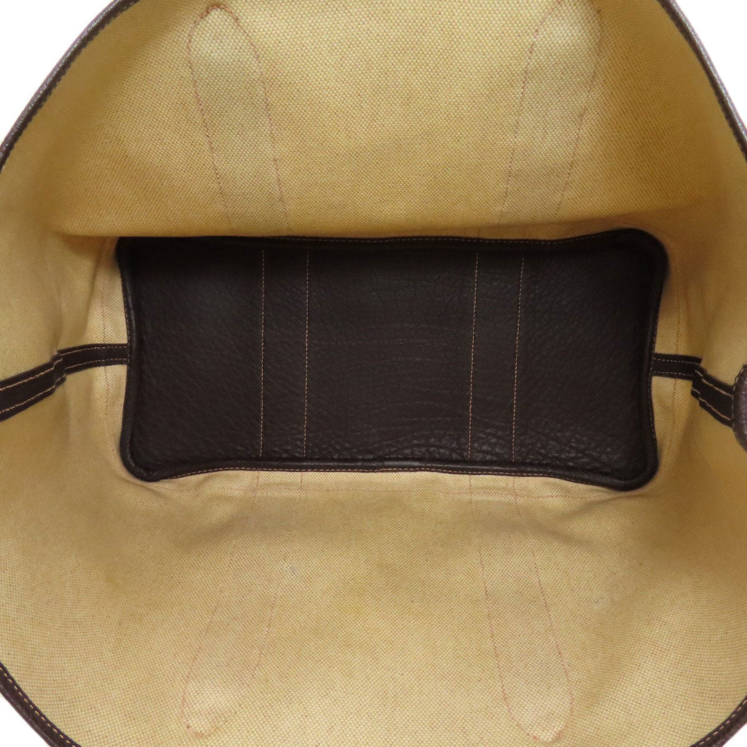 HERMES Tote Bag Tower ash beige Garden Party PM SilverMetal