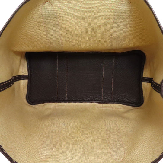 HERMES Tote Bag Tower ash beige Garden Party PM SilverMetal
