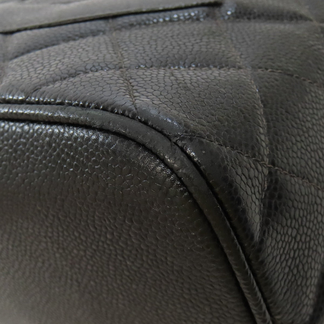 CHANEL Tote Bag Grained Calfskin Skin black Replica Tote Gold Metal