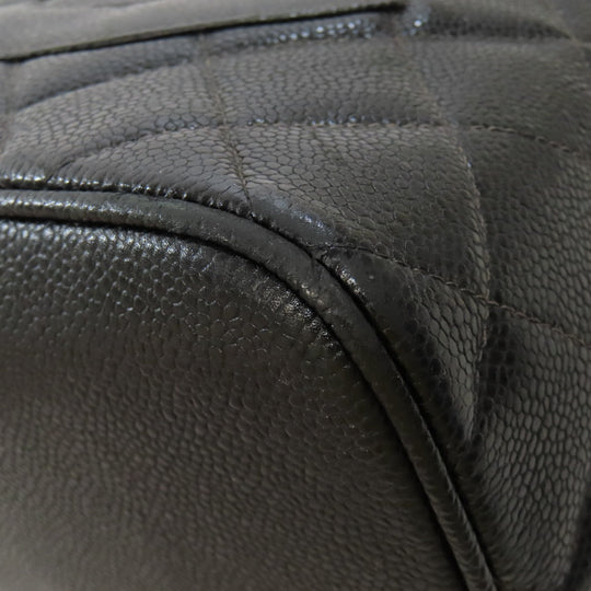 CHANEL Tote Bag Grained Calfskin Skin black Replica Tote Gold Metal