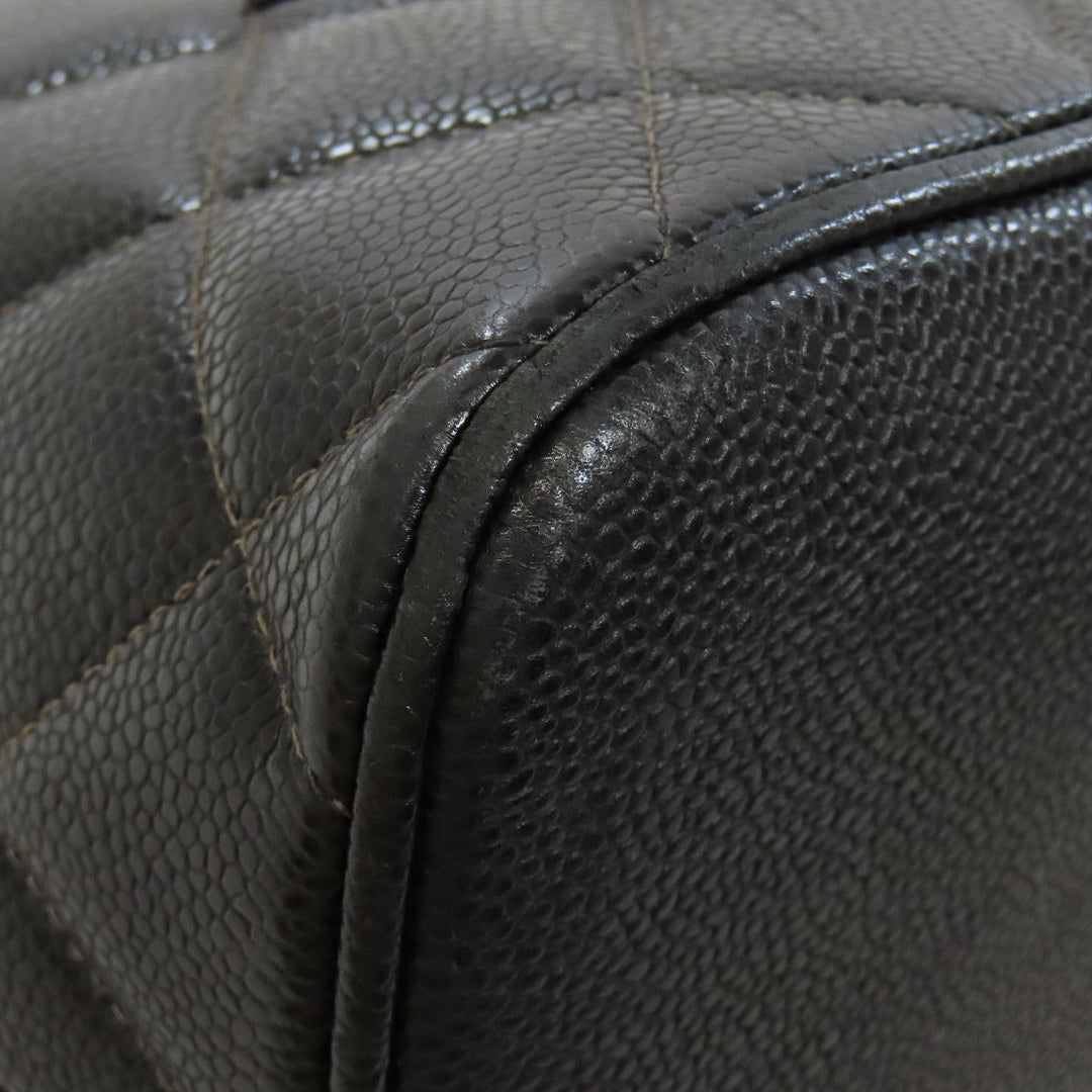 CHANEL Tote Bag Grained Calfskin Skin black Replica Tote Gold Metal