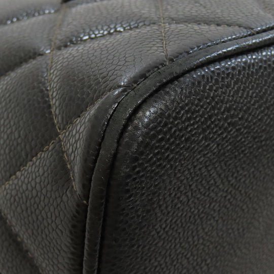 CHANEL Tote Bag Grained Calfskin Skin black Replica Tote Gold Metal
