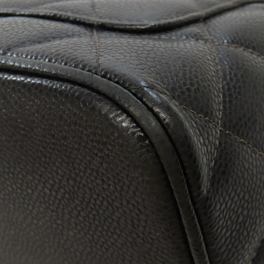 CHANEL Tote Bag Grained Calfskin Skin black Replica Tote Gold Metal