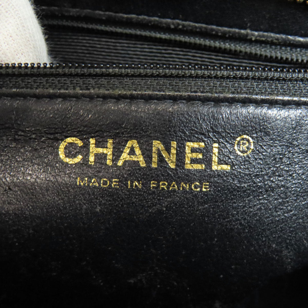CHANEL Tote Bag Grained Calfskin Skin black Replica Tote Gold Metal
