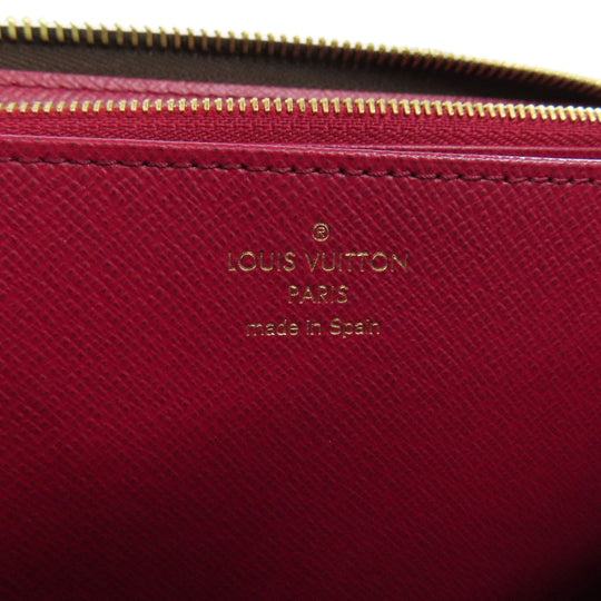LOUIS VUITTON Long Wallet Purse M41895 Monogram canvas Brown Zippy wallet Women Used Authentic