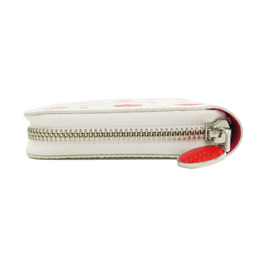 LOUIS VUITTON Long Wallet Purse M81961 Epi white Zippy wallet Yayoi Kusama Women Used Authentic