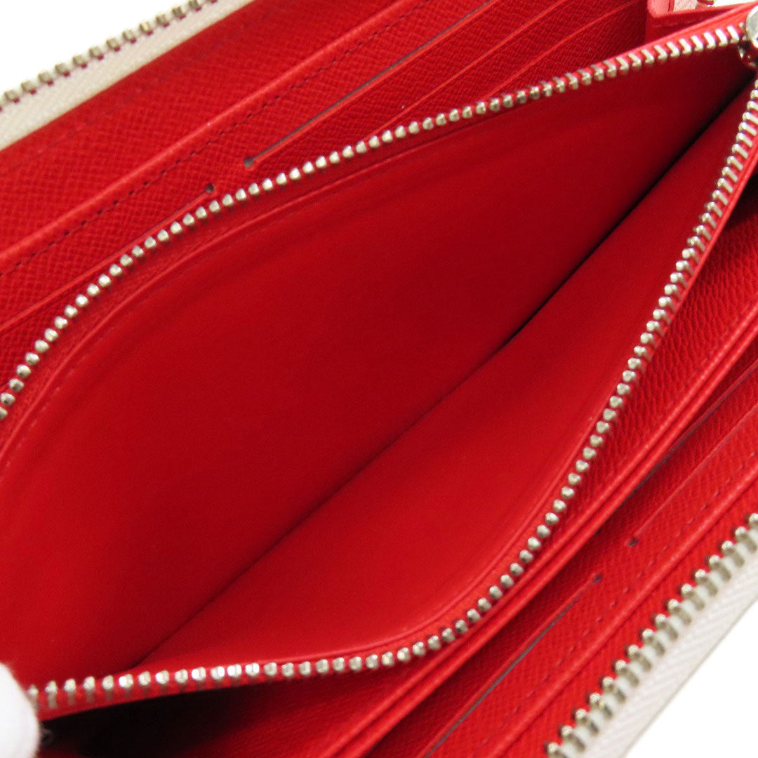 LOUIS VUITTON Long Wallet Purse M81961 Epi white Zippy wallet Yayoi Kusama Women Used Authentic