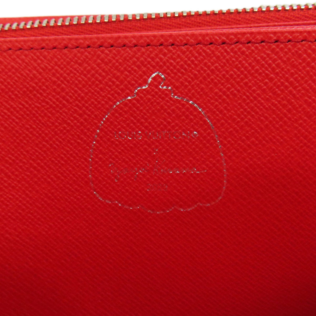 LOUIS VUITTON Long Wallet Purse M81961 Epi white Zippy wallet Yayoi Kusama Women Used Authentic