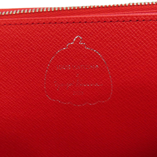 LOUIS VUITTON Long Wallet Purse M81961 Epi white Zippy wallet Yayoi Kusama Women Used Authentic