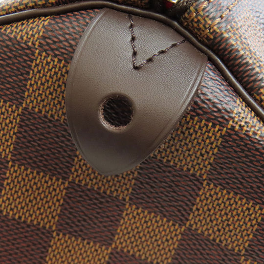 LOUIS VUITTON Boston Duffel bag N41363 Damier canvas Brown Speedy 35 Women Used Authentic