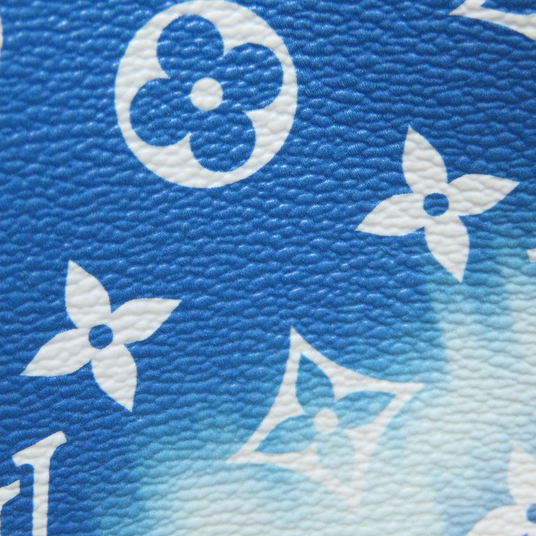 LOUIS VUITTON Tote Bag M45120 Monogram canvas blue On the Go GM Escale Women Used Authentic