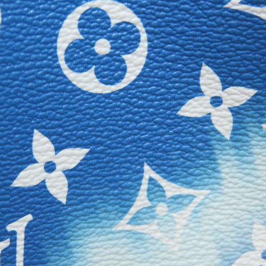 LOUIS VUITTON Tote Bag M45120 Monogram canvas blue On the Go GM Escale Women Used Authentic