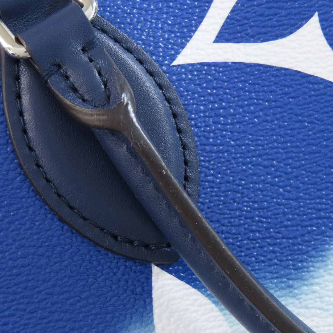 LOUIS VUITTON Tote Bag M45120 Monogram canvas blue On the Go GM Escale Women Used Authentic