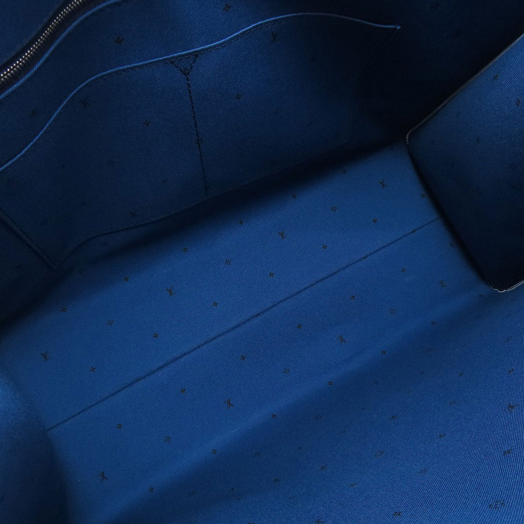 LOUIS VUITTON Tote Bag M45120 Monogram canvas blue On the Go GM Escale Women Used Authentic