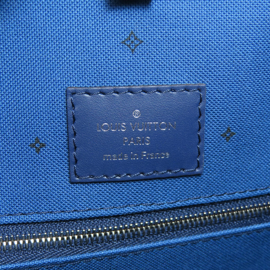 LOUIS VUITTON Tote Bag M45120 Monogram canvas blue On the Go GM Escale Women Used Authentic