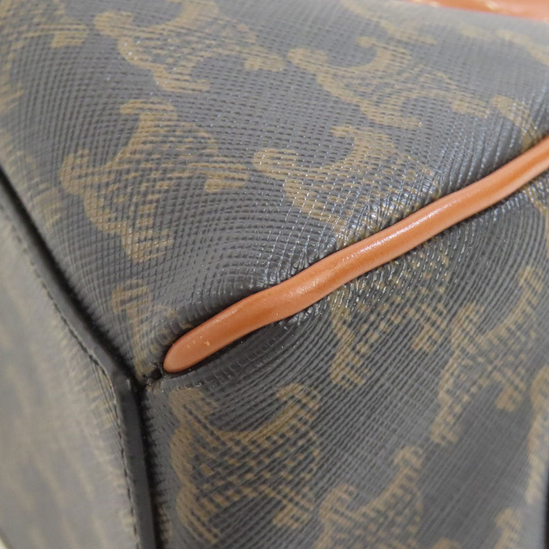 CELINE Handbag PVC Brown Triomphe