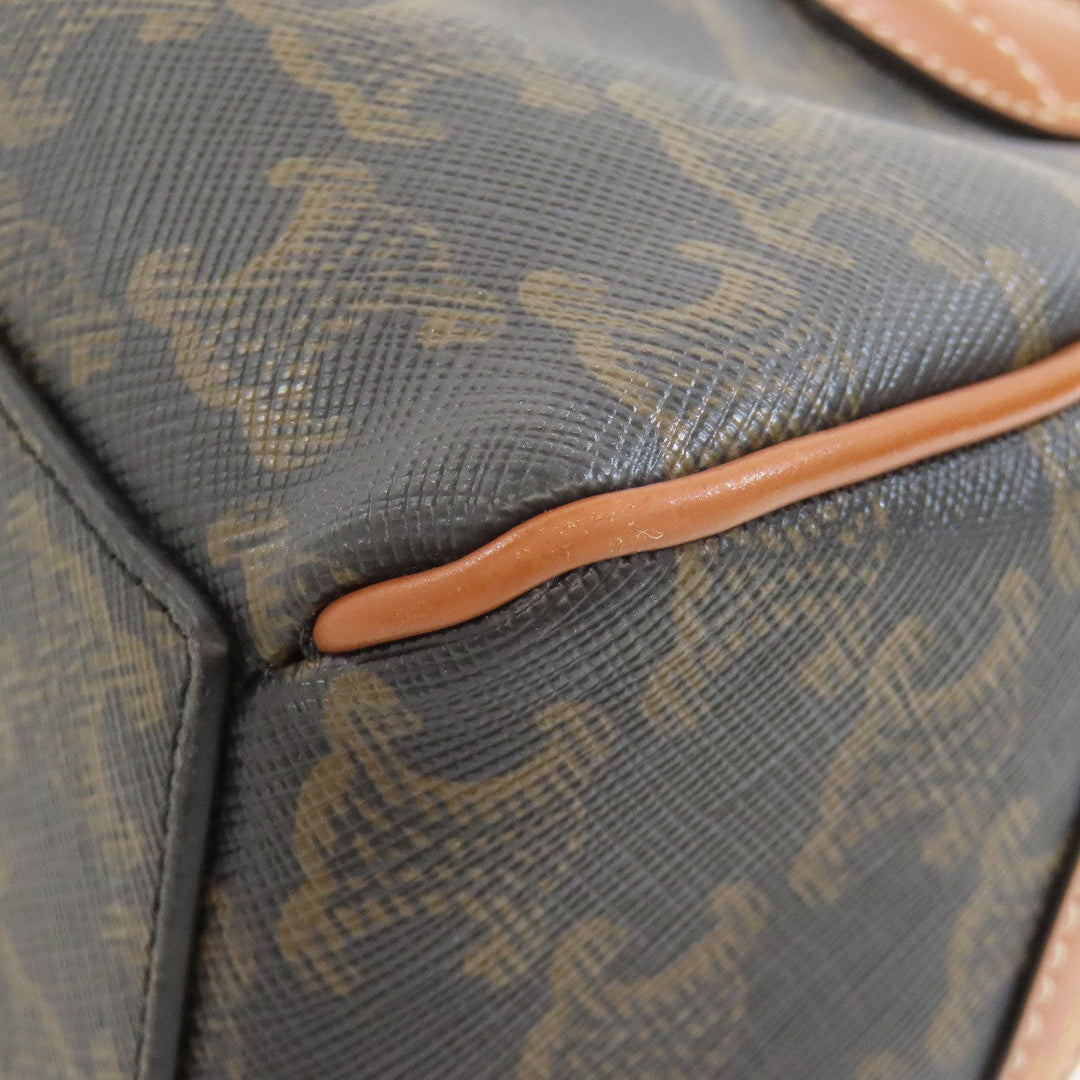 CELINE Handbag PVC Brown Triomphe
