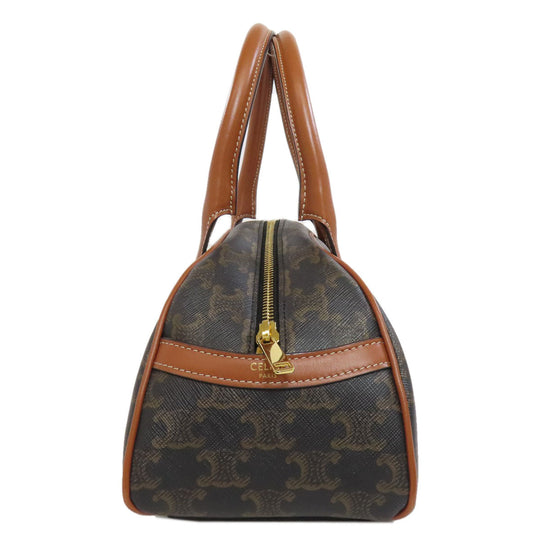 CELINE Handbag PVC Brown Triomphe