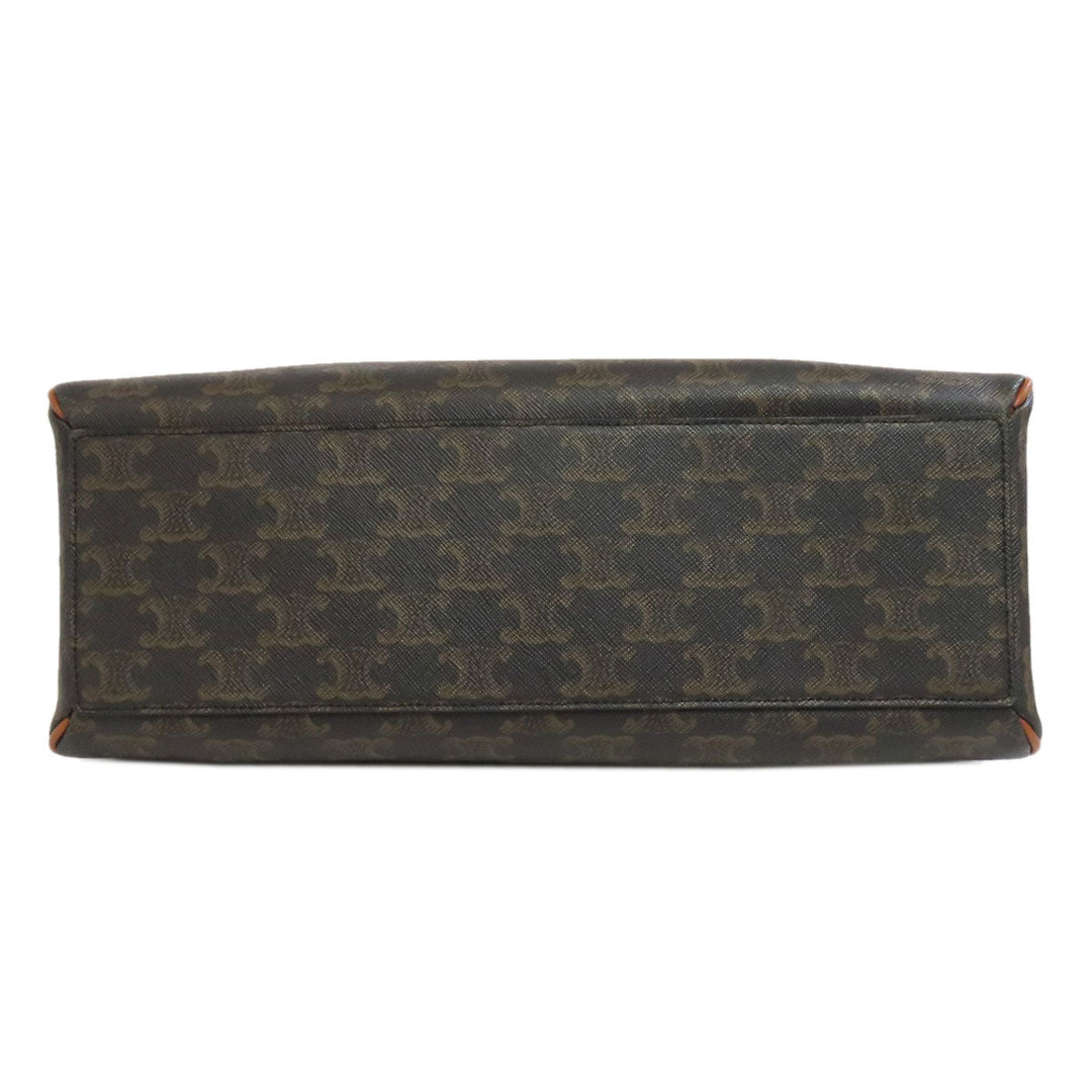 CELINE Handbag PVC Brown Triomphe