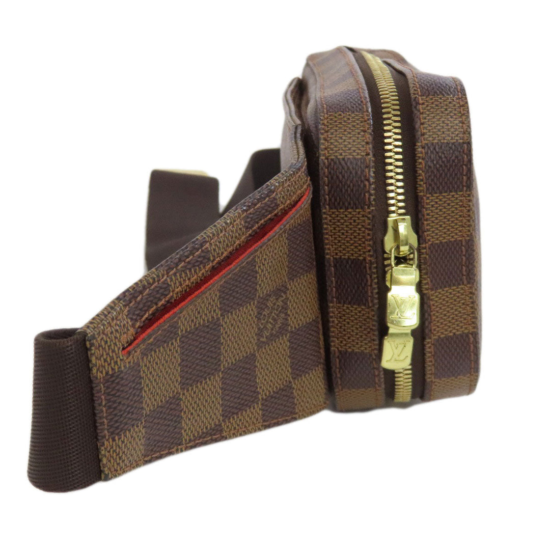LOUIS VUITTON Sling bag N51994 Damier canvas Brown Geronimos Women Used Authentic