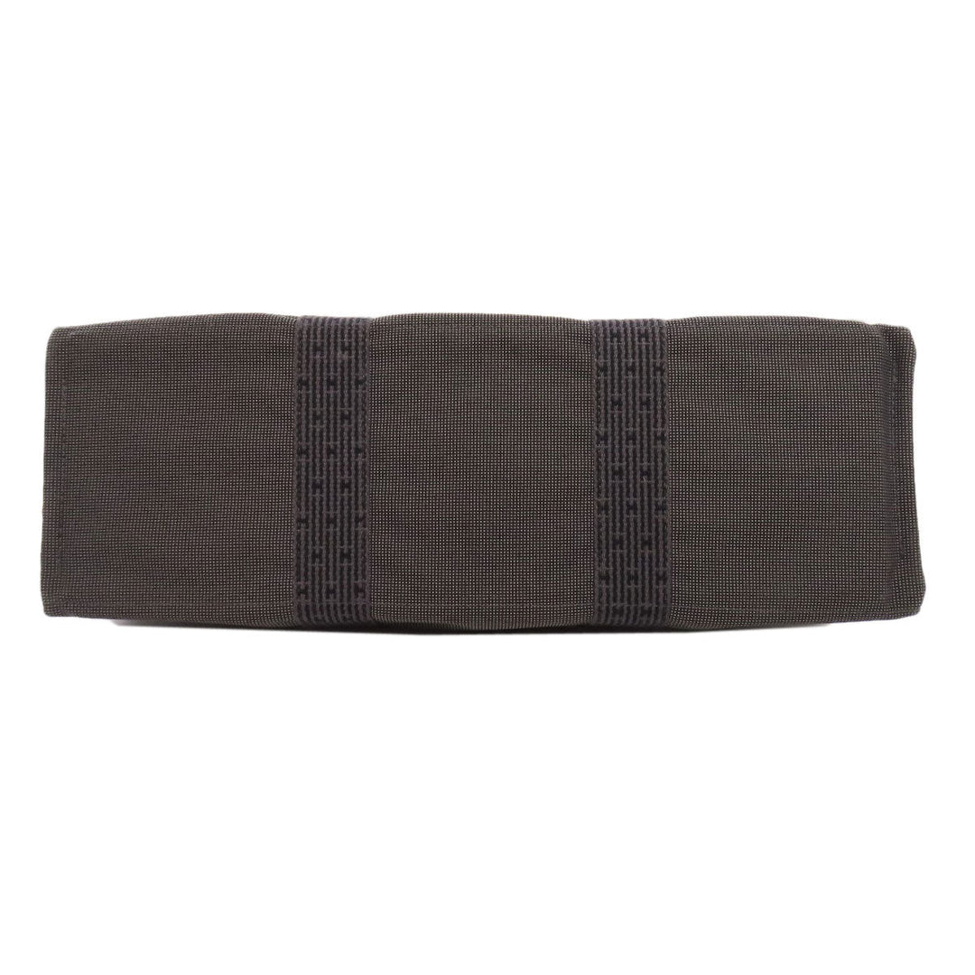 HERMES Handbag canvas gray Her LineGM
