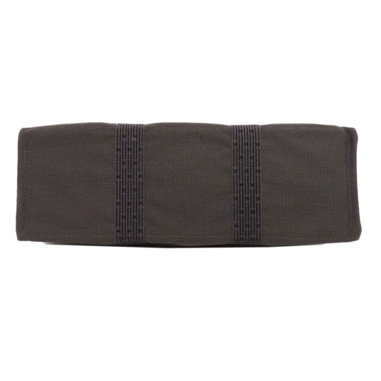 HERMES Handbag canvas gray Her LineGM