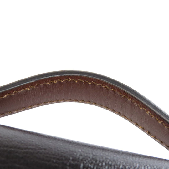 GUCCI Shoulder Bag 658487 PVC Brown GG Supreme 2WAY Women Used Authentic