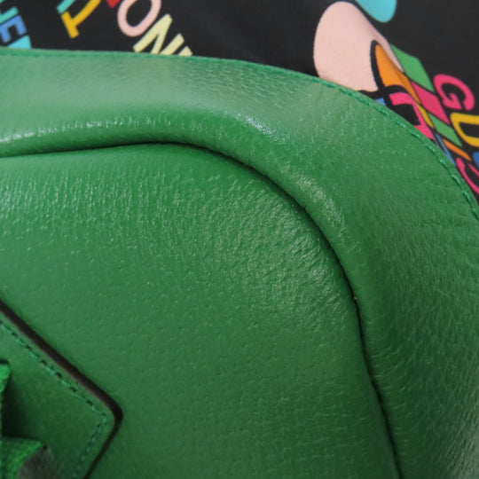 GUCCI Backpack 650288 Nylon green The north face collaboration Women Used Authentic