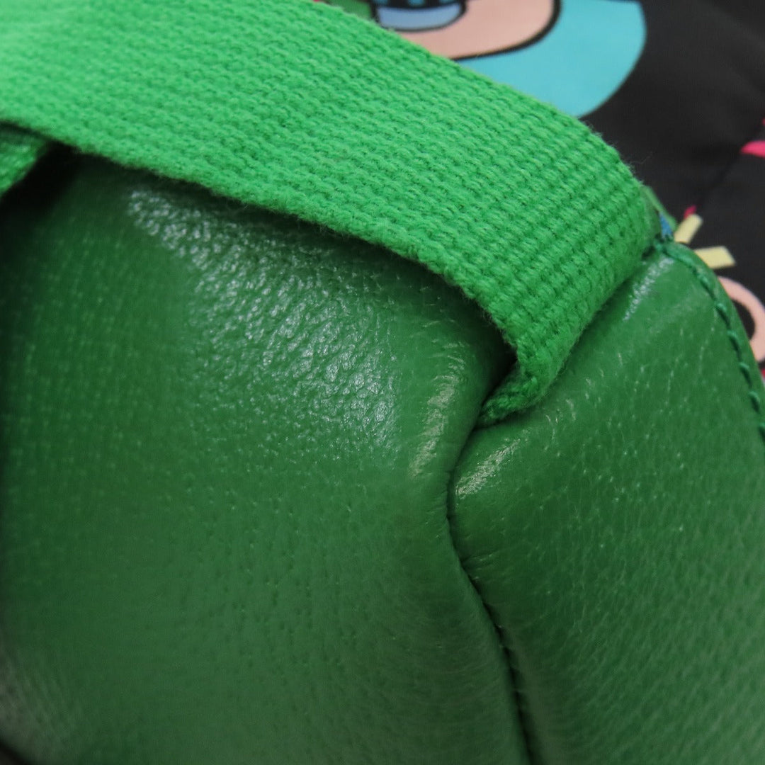 GUCCI Backpack 650288 Nylon green The north face collaboration Women Used Authentic