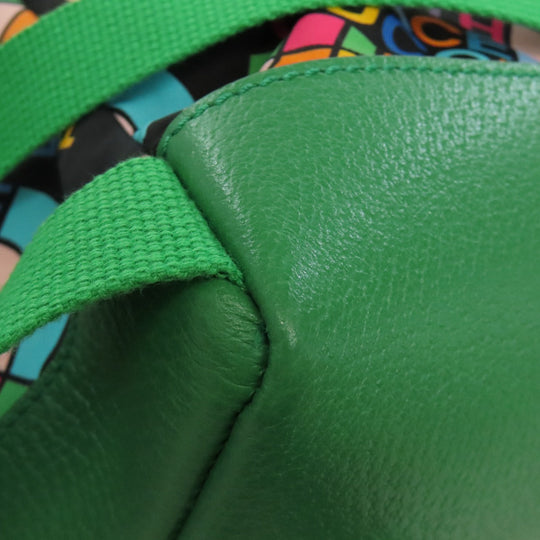 GUCCI Backpack 650288 Nylon green The north face collaboration Women Used Authentic