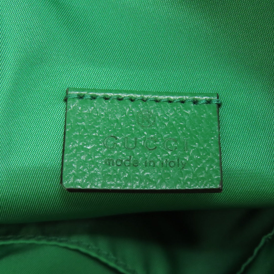 GUCCI Backpack 650288 Nylon green The north face collaboration Women Used Authentic