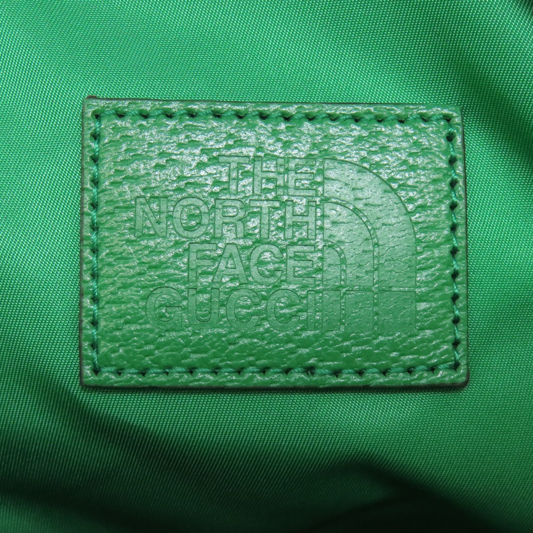 GUCCI Backpack 650288 Nylon green The north face collaboration Women Used Authentic