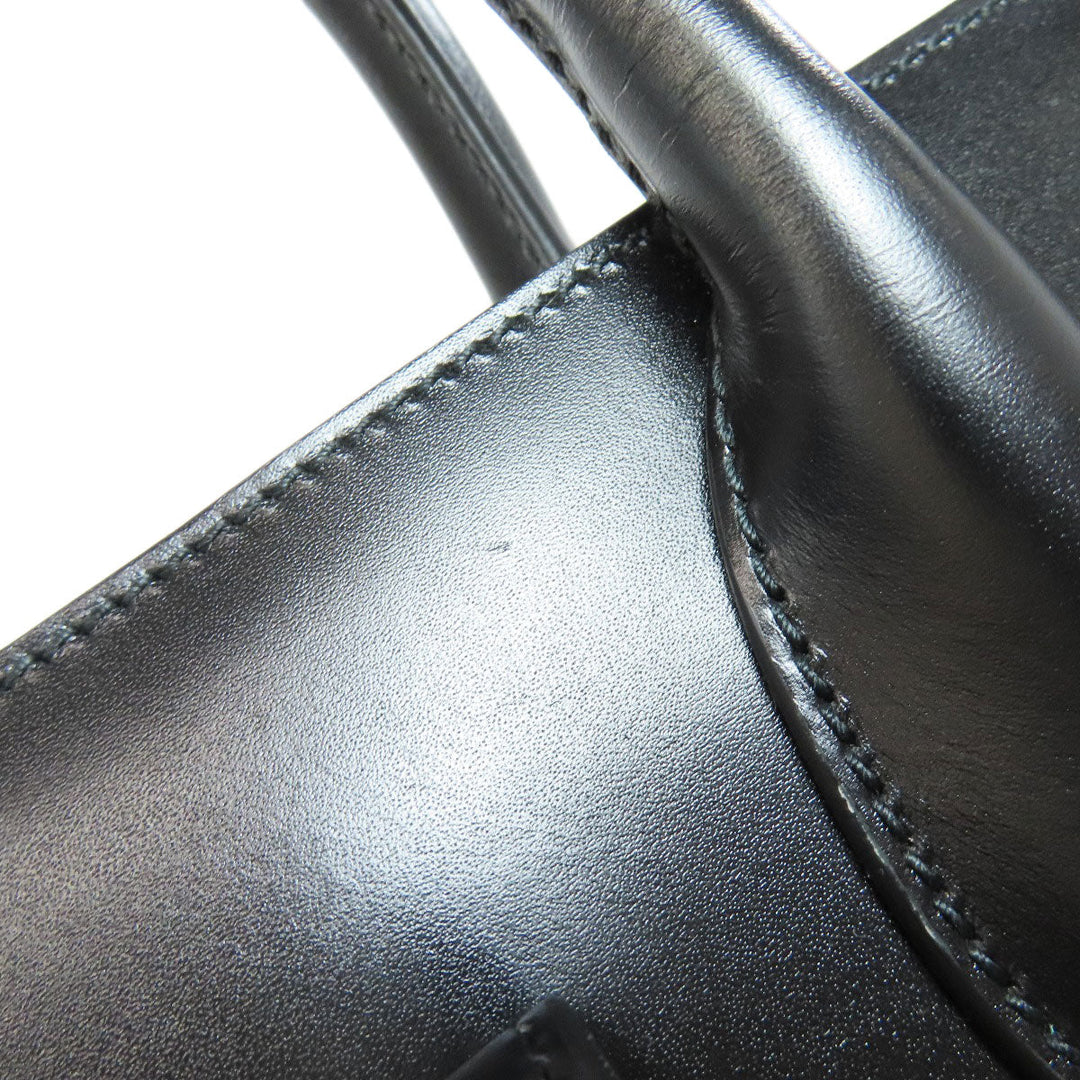 GUCCI Tote Bag 323652 leather black logo Women Used Authentic