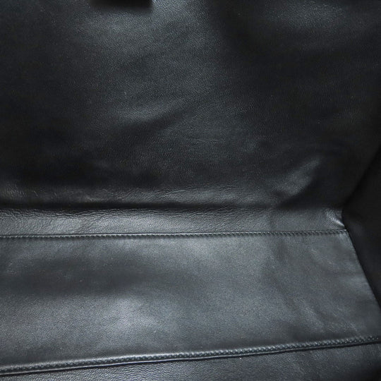 GUCCI Tote Bag 323652 leather black logo Women Used Authentic