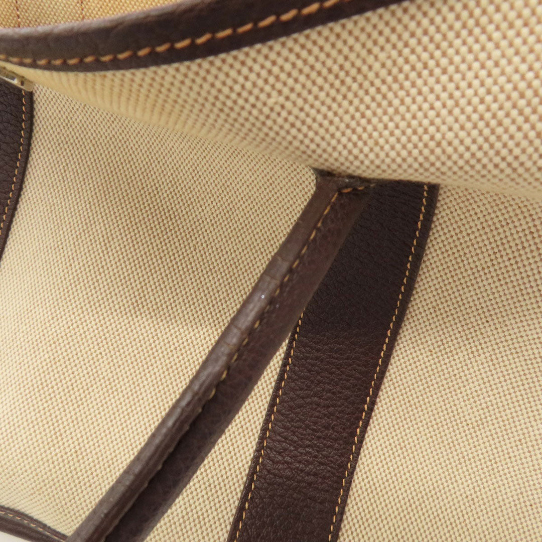 HERMES Tote Bag Tower ash beige Garden Party PM SilverMetal
