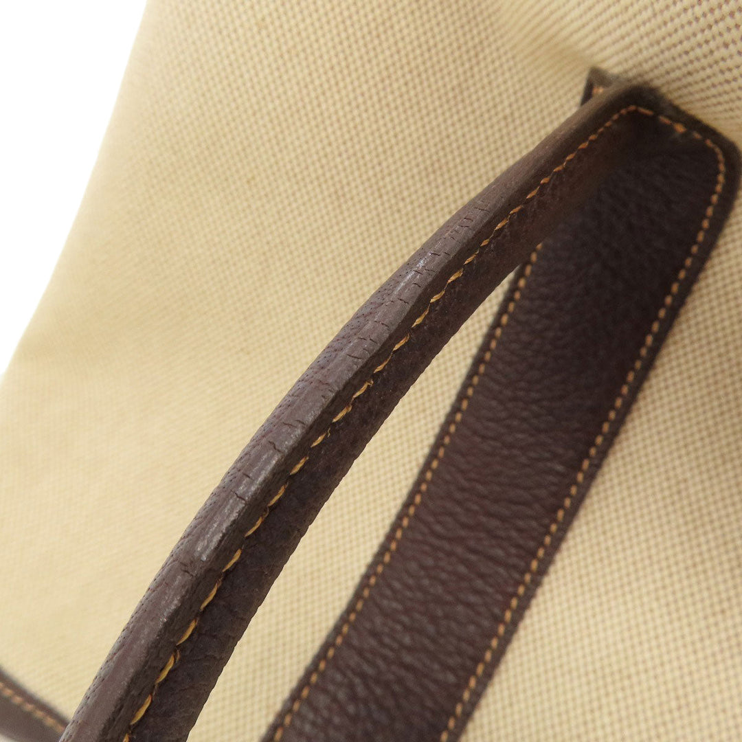 HERMES Tote Bag Tower ash beige Garden Party PM SilverMetal