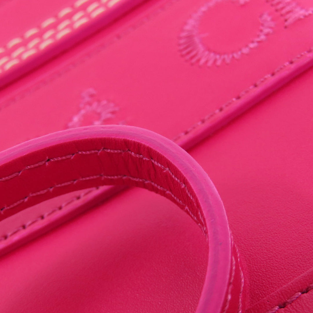 Chloe Handbag leather pink Woody Mini 2WAY Women Used Authentic
