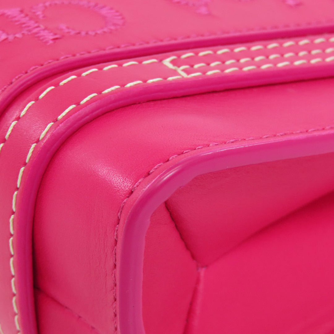 Chloe Handbag leather pink Woody Mini 2WAY Women Used Authentic