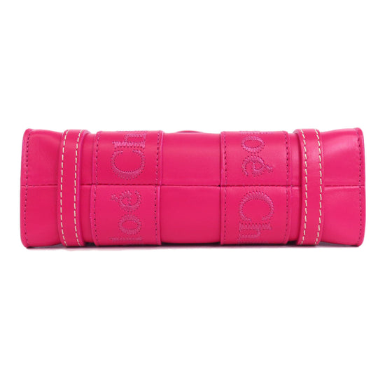 Chloe Handbag leather pink Woody Mini 2WAY Women Used Authentic
