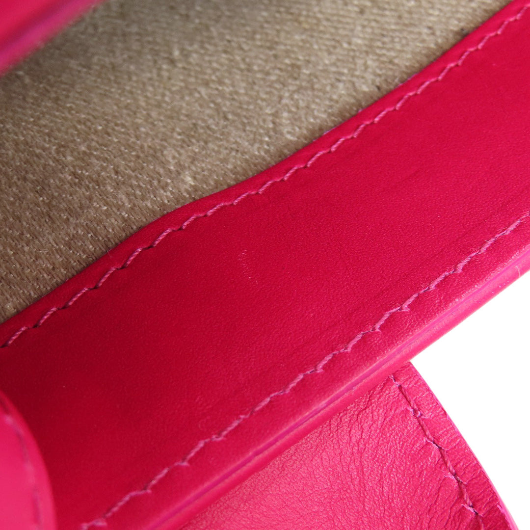 Chloe Handbag leather pink Woody Mini 2WAY Women Used Authentic