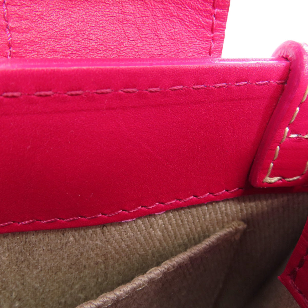 Chloe Handbag leather pink Woody Mini 2WAY Women Used Authentic