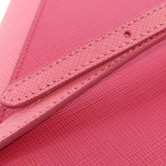 PRADA Shoulder Bag BT1020 Safiano pink logo