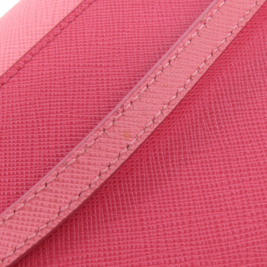 PRADA Shoulder Bag BT1020 Safiano pink logo