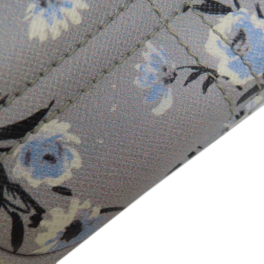 PRADA Shoulder Bag PVC gray Flower motif Women Used Authentic