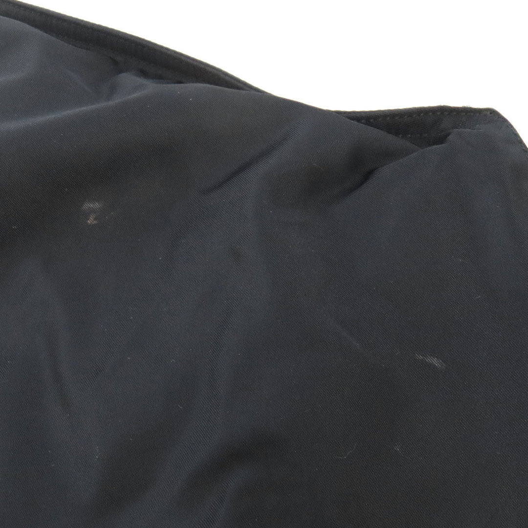 PRADA Tote Bag Nylon black logoMetal Women Used Authentic