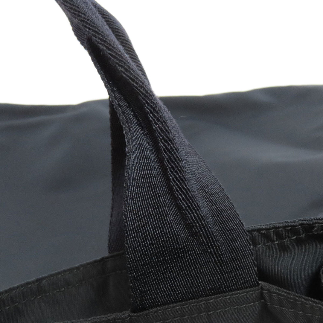 PRADA Tote Bag Nylon black logoMetal Women Used Authentic