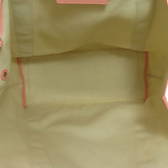 BALENCIAGA Tote Bag 339936 canvas white Navy kabas M Women Used Authentic